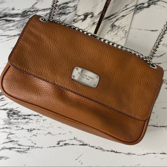 Michael Kors Chain Brown Crossbody Shoulder Bag - Picture 3 of 11